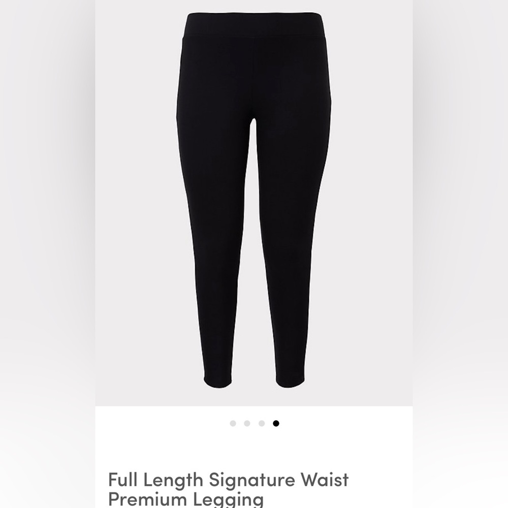 COPY - Torrid Black Full Length Signature Waist Premium Leggings Pants Stretch …